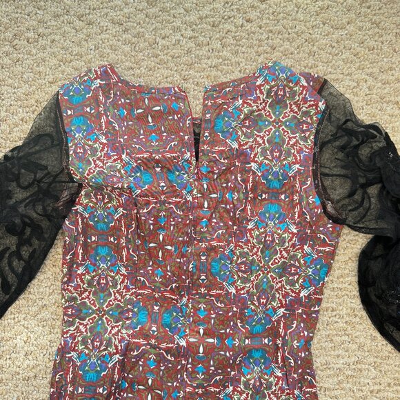 Almatrichi lace sequin dress floral back zip 38 (US 6) ‎ mantingm07 - Picture 7 of 9